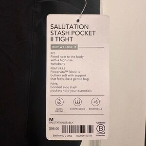 Athleta Salutation Stash leggings size medium (new)
